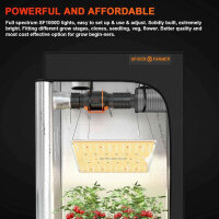 Spider Farmer LED Grow Lamp SF1000D LED Full Spectrum Plant Lamp with Samsung LM301B Diodes 100W Cover 60x60cm Grow Light Growth Lamp for Grow Tent Indoor Plants Vegetable Flower