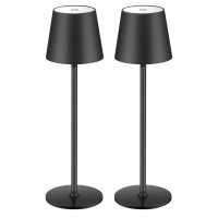 Pack of 2 LED Dimmable Battery Table Lamp Wireless...