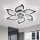 YOLEDY Smart Ceiling Lamp with Fan Quiet with Remote Control, 88cm Bedroom Lamp with Fan Compatible with Alexa and Google Home, Ceiling Fan with Lighting Winter Operation, Black