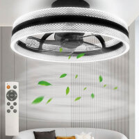 BKZO Φ50cm LED ceiling fans with lighting, 3 color temperature, BAKO160