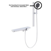 KINSE bath mixer with hand shower, wall-mounted single...