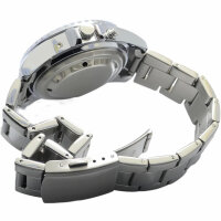 SHMIOU Sprechende Armbanduhr auf Italienisch für ältere Blinde und Sehbehinderte, Audioansage von Datum und Uhrzeit mit Wecker, rundes Gehäuse mit Metallarmband, XM-IT-220409