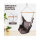 PRIME ART WOOD hanging chair with 2 large cushions including ceiling hooks - perfect for switching off, relaxing and feeling good - outdoor and indoor - hammock grey