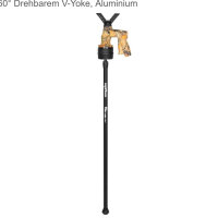 FIERY DEER Gen6 Schießstock & Zielstock Jagd, pirschstock Jagd, Professionelle Leichte Gewehrauflage mit 360° Drehbarem V-Yoke, Aluminium