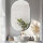 Artloge mirror wall decorative hallway mirror 50 x 80 cm oval, living room mirror decorative mirror silver bevelled mirror HD high-quality hanging mirror for living room bedroom bathroom