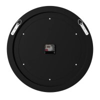 Artloge Wanduhr Groß Modern Deko Kristall Uhren, Wohnzimmer Wanduhren ohne Tickgeräusche Römische Ziffern Batteriebetrieben 80cm Uhren für Wohnzimmer, Schlafzimmer, Küchen Dekoration Silber