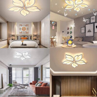 LED Ceiling Light Dimmable, 40W-80W Ceiling Lamp LED Living Room Lamp with Remote Control APP Color Changing - Modern Living Room Lamp Ceiling Light Energy Saving Dimming Ceiling Lighting Bedroom Lamp