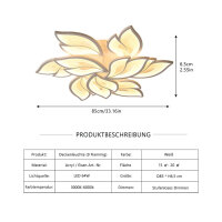 LED Deckenleuchte Dimmbar, 70W-140W Deckenlampe LED Wohnzimmerlampe mit Fernbedienung APP Farbwechsel - Moderne Wohnzimmerlampe Deckenleuchte Energie Sparen Dimming Deckenbeleuchtung Schlafzimmerlampe