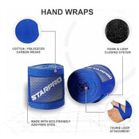 Starpro Mexican Thump n Loop Hand Wraps 8ft - Carbon Woven Cotton Hand Wraps - Multicolor - for Boxing, Muay Thai, Kickboxing, Karate, Martial Arts, Gym, Fitness,