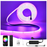 WIFI COB Led RGB Strip Alexa 10M-24V Led COB Streifen RGB...