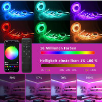 WIFI COB Led RGB Strip Alexa 10M-24V Led COB Streifen RGB Dimmbar, 576LEDs/M, APP Steuerbar, COB Led RGB Strip Selbstklebend Led Band Led Lichtleiste Kompatibel mit Alexa Google Home