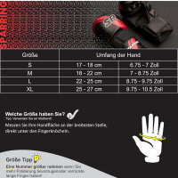 Starpro MMA-Handschuhe aus PU-Leder für Sparring und Grappling im Kampftraining, Muay Thai, Kampfsport, MMA, Kickboxen, Fitness – Herren und Damen – Schwarz