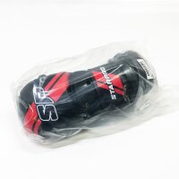 Starpro MMA Gloves (S) PU Leather for Sparring and Grappling Fight Training, Muay Thai, Martial Arts, MMA, Kickboxing, Fitness - Men and Women - Black