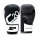 Starpro C20 PU Leather Boxing Gloves (14oz) for Sparring Training in Muay Thai Kickboxing Fitness - Men and Women - Black and White