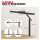 Honeywell LED Desk Lamp Office - HJ1 Sunturalux™ Eye-Caring Desk Lamp with Clamp for Office Home, Dimmable Touch Desk Lamp Flexible Two-Section Architect Clamp Lamp