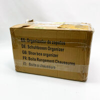 Schuhboxen organizer 10 Boxen.Schuhaufbewahrung für Sneakers und Turnschuhe. Schuhe Schrank für die Aufbewahrung. Sneaker-Austeller. (Schwarz)