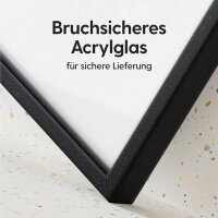 Heimlich® Bilderrahmen 10x15 Schwarz 2-Pack | Holz Bilderrahmen Set mit Plexiglas | Fotorahmen 10x15 zum Aufhängen & Aufstellen | Picture Frame 10x15