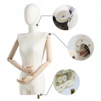 HIYOUGO Mannequin (with minor damage) Female tailors dummy, tailors bust with adjustable height, womens bust, mannequin, mannequin, torso, female bust, dress, display stand (colour: C)