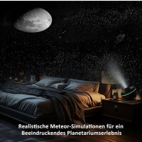 Ainael Sternenhimmel Projektor, Planetarium Sternenprojektor Sternenlicht Nachtlicht Lampe mit Lichtstreifen Meteor Galaxy Star Projektor für Kinder Erwachsene Schlafzimmer Weihnacht Geschenk