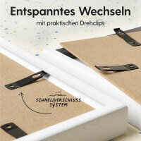 Heimlich® Bilderrahmen 10x15 Weiß 2-Pack | Bilderrahmen 10x15 Holz | Bilderrahmen Set Weiss mit Plexiglas | Fotorahmen 10x15 zum Aufhängen & Aufstellen | Picture Frame 10x15 | Photo Frame 10x15