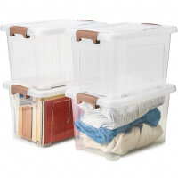 EZOWARE 16.1L Aufbewahrungsboxen, transparenter Organizer...