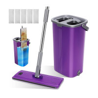 HEVOL Mop and Bucket with Wringer Set, Adjustable Floor...