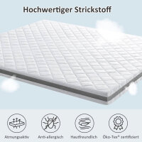 BedStory Gel Topper 100x200cm H3/H4 made of 7.5 cm high cold foam core, breathable 3D mesh cover, comfortable mattress topper for box spring bed and uncomfortable bed sofa bed