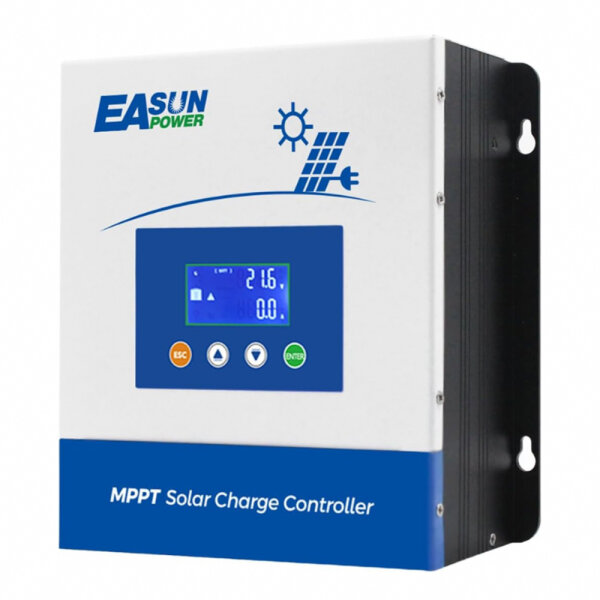 POWLAND Mppt solar charge controller 60A, charge controller solar 12V/24V/36V/48V Auto, Max. PV input 150V, LCD display, 60amp mppt for Sealed Gel AGM Flooded LiFePO4 battery