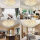 Sky angle LED ceiling light dimmable, living room lamp with remote control, bedroom ceiling lamp, modern ceiling lighting, ceiling lighting, dimming 14 heads/Ø100cm/130W