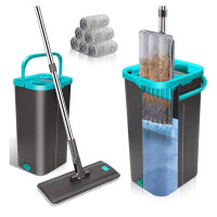 HEVOL mop set with bucket, floor mop set with 6...