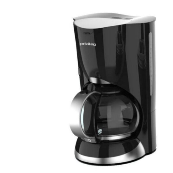 PRIVILEG Filterkaffeemaschine Max. 1080 Watt, 1,37l Kaffeekanne, Papierfilter 1x4, schwarz