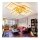 LED ceiling light (ground cable, instructions missing) Dimmable 106cm LED ceiling light gold, modern LED ceiling light living room dimmable ceiling light with remote control, 8-rectangular ceiling lamp LED ceiling light living room 3000K-6500K
