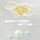 LED ceiling light (ground cable, instructions missing) Dimmable 106cm LED ceiling light gold, modern LED ceiling light living room dimmable ceiling light with remote control, 8-rectangular ceiling lamp LED ceiling light living room 3000K-6500K
