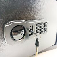 31L safe fireproof (with scratches) waterproof with fireproof bag, digital home safe with removable shelf, furniture safe documents gold jewelry valuables