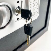 30L fireproof safe with waterproof money bag, digital home safe with removable shelf and alarm system, wall safe, furniture safe for jewelry, cash, medication, A4 documents