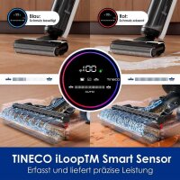 TINECO wet-dry cordless vacuum cleaner Floor One S6 PET wet-dry cordless vacuum cleaner, with animal hair filter, automatic adjustment of the suction power, edge cleaning on both sides