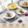 MALACASA, Amelia series, porcelain tableware set for 6 people, 18-piece porcelain dinner service, white premium combination service, tableware set consisting of 6x dinner plates, 6x dessert plates, 6x soup plates