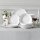 MALACASA, Amelia series, porcelain tableware set for 6 people, 18-piece porcelain dinner service, white premium combination service, tableware set consisting of 6x dinner plates, 6x dessert plates, 6x soup plates