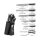 Damask kitchen knife set 7 pieces, VG10 Japanese professional damask kitchen knife set with beech knife block
