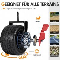 Portal Bollerwagen faltbar XXXL 600L Große Ladefläche 180kg Belastbar Ultrabreit Handwagen mit Seitentasche Transportwagen Leiterwagen Klappbar Strandwagen Faltwagen für Garten Camping Festival