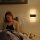Wall light indoor touch control dimmable night light 4000 mAh battery wall light without power connection and wireless wall lamp with switch, energy-saving LED reading lamp bed for bedroom