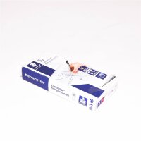 Staedtler 316-2 Lumocolor Non-Permanent foil pen (water-soluble, 09 pieces in cardboard box, F-tip line width approx. 0.6 mm, high quality made in Germany) red