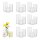 Hewory Cylinder Vase Glass Flower Vase Set of 24 Vases Lantern Glass Candle Holders for Pillar Candles Floating Candles, Clear Glass Vase Glass Cylinder with Base for Wedding Table Decoration Living Room Decoration, 10/15/20cm