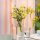 Hewory Cylinder Vase Glass Flower Vase Set of 24 Vases Lantern Glass Candle Holders for Pillar Candles Floating Candles, Clear Glass Vase Glass Cylinder with Base for Wedding Table Decoration Living Room Decoration, 10/15/20cm