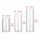 Hewory Cylinder Vase Glass Flower Vase Set of 24 Vases Lantern Glass Candle Holders for Pillar Candles Floating Candles, Clear Glass Vase Glass Cylinder with Base for Wedding Table Decoration Living Room Decoration, 10/15/20cm