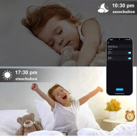 10er WiFi Bluetooth 5W LED Einbaustrahler 230V RGBWC+CCT LED Deckenspot Dimmbar LED Spots Einbauleuchten Flach LED Downlight RGB+2700K-6500K APP Steuerung Kompatibel mit Alexa Google Home