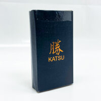 KATSU Camping Messer Klappmesser, Taschenmesser Einhandmesser, CPM 154CM Stahlklinge, Rettungsmesser Kohlefasergriff, EDC-Messer mit Lederscheide