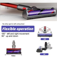 LHYNEE Bürste für Dyson V7 V8 V15 SV10 SV11 SV14, Staubsauger Ersatzteile, Turbobürste für Hartboden und Teppiche