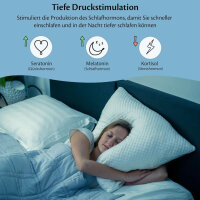 Ella Gewichtsdecke 135x200 7kg - Anti Stress Therapiedecke  - Bettdecke für tiefen Schlaf und bessere Erholung - Weighted Blanket - Für Männer & Frauen von 55-85kg