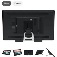 HUION Kamvas Pro 24 Grafiktablett, Modellnr. nicht angegeben, Merkmale: 24 Zoll, hoher Farbraum, empfindlicher Stift, Kratzer vorhanden, Zubehör fehlt.